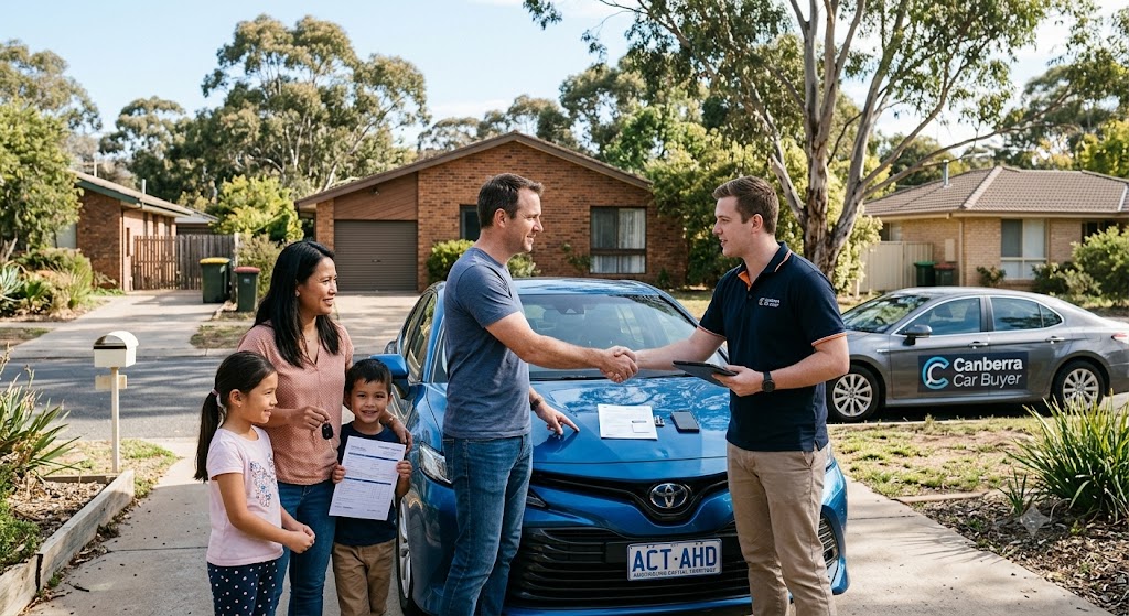 Satisfied customer selling car in Canberra ACT